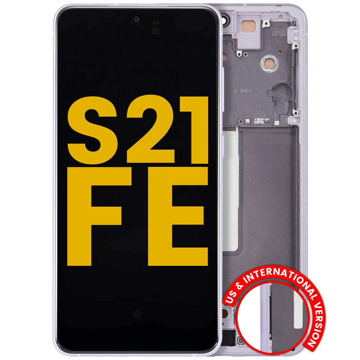 Samsung Galaxy S21 FE OEM Refurbished screen with frame Lavender