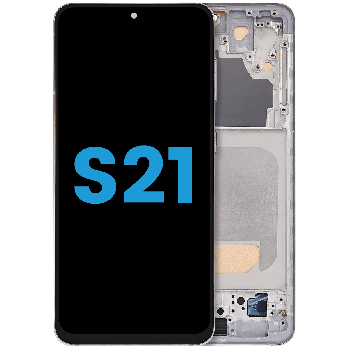 Samsung Galaxy S21 Incell screen with frame Phantom White