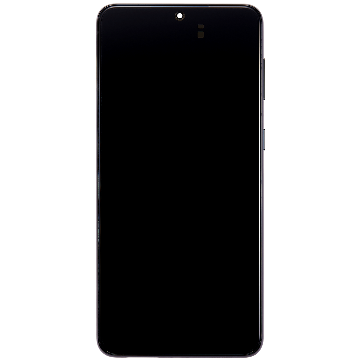 Samsung Galaxy S21 Plus Aftermarket screen with frame Phantom Black detail