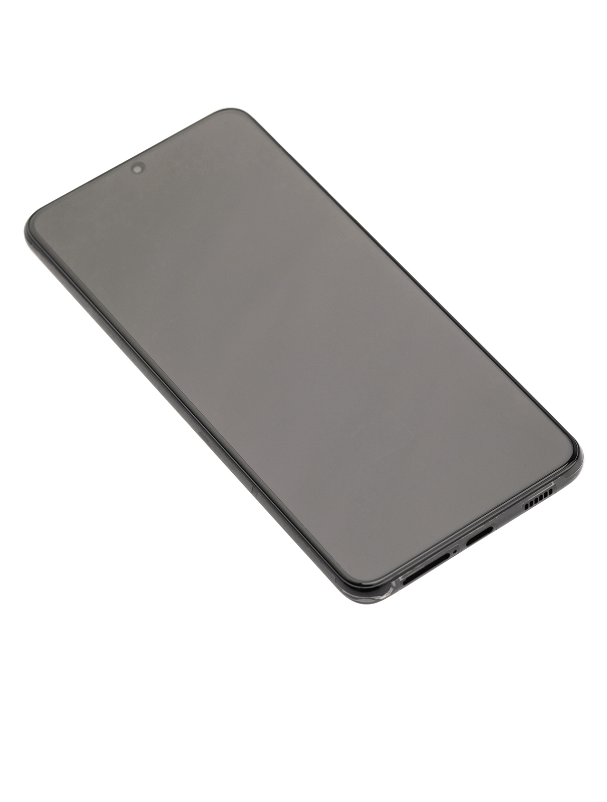 Samsung Galaxy S21 Plus OEM Refurbished screen with frame Phantom Black detail