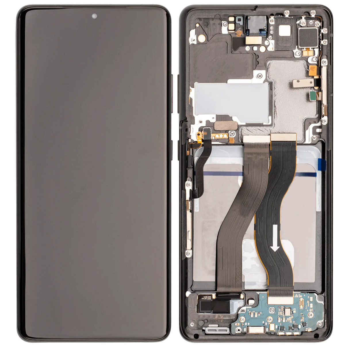Samsung Galaxy S21 Ultra Aftermarket 120Hz screen with frame Phantom Black