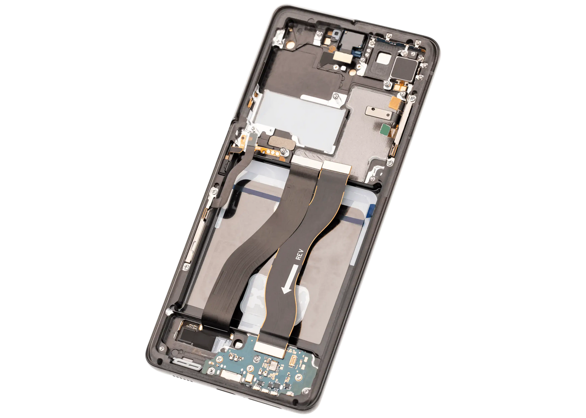 Samsung Galaxy S21 Ultra Aftermarket 120Hz screen with frame Phantom Black