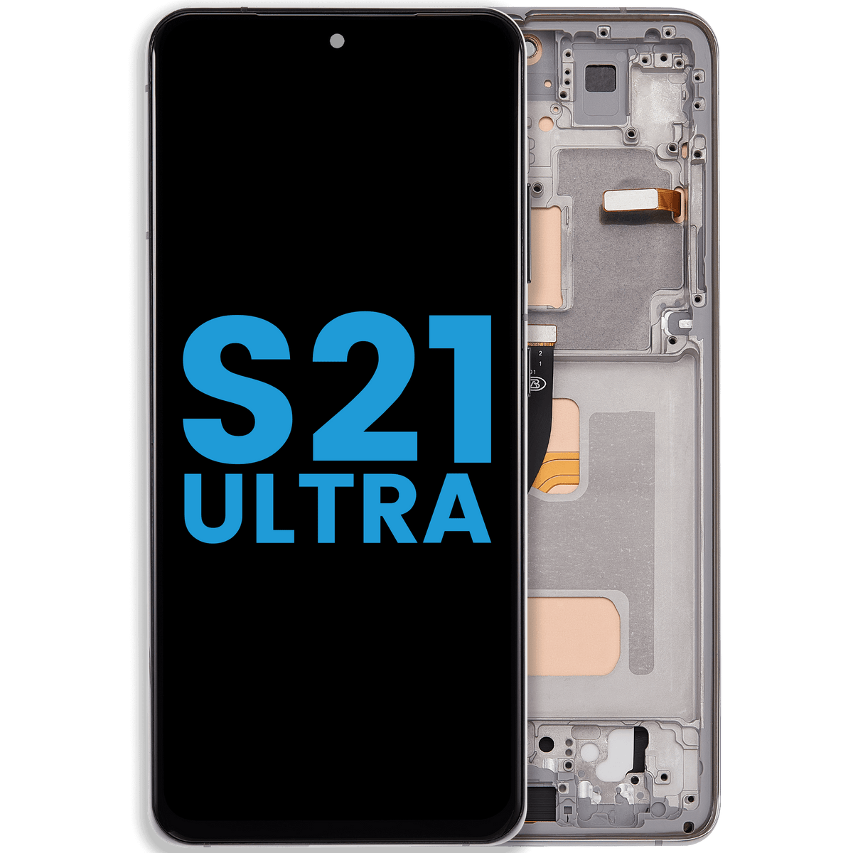 Samsung Galaxy S21 Ultra Incell screen with frame Phantom Silver