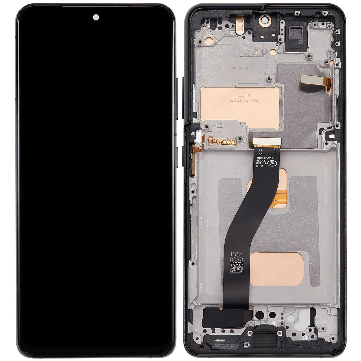 Samsung Galaxy S21 Ultra Incell screen with frame Phantom Black