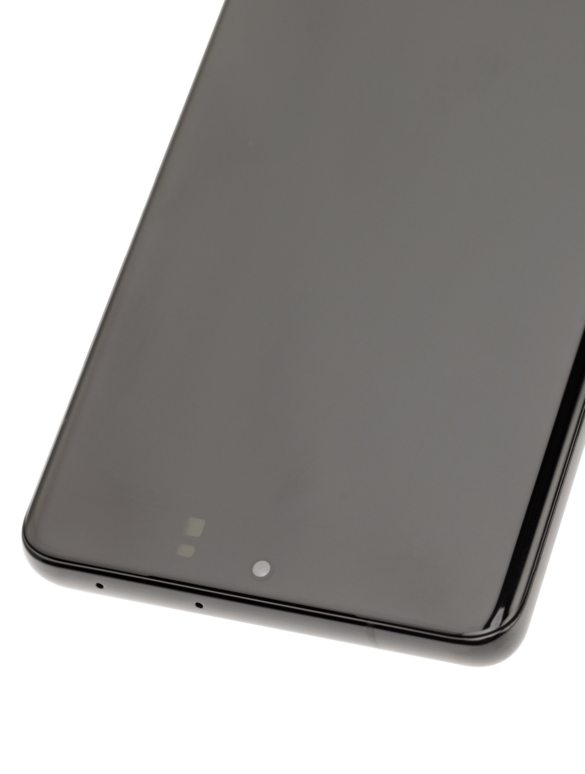 Samsung Galaxy S21 Ultra OEM Refurbished screen with frame Phantom Black detail