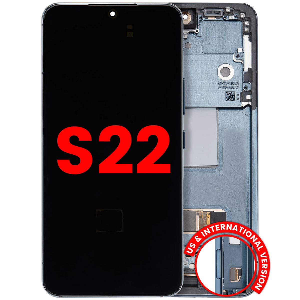 Samsung Galaxy S22 Aftermarket 120Hz screen with frame Green