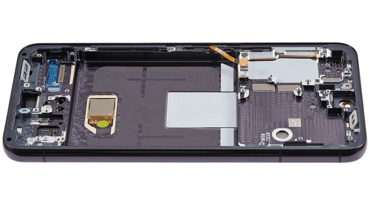 Samsung Galaxy S22 Aftermarket 120Hz screen with frame Phantom Black