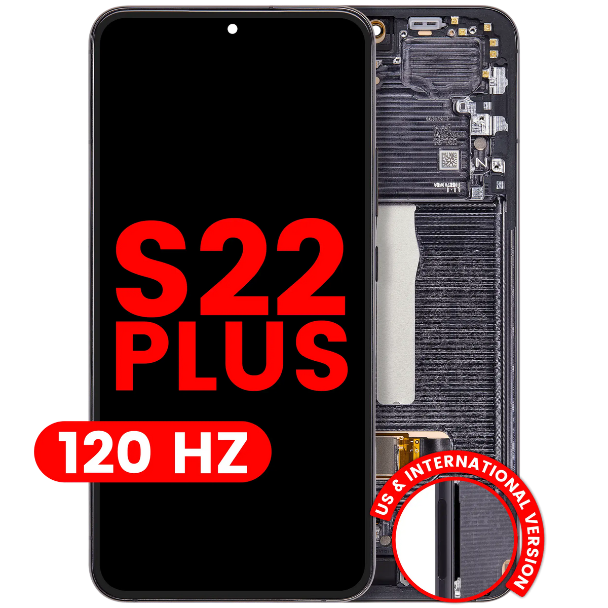 Samsung Galaxy S22 Plus Aftermarket 120Hz Phantom Black screen cover