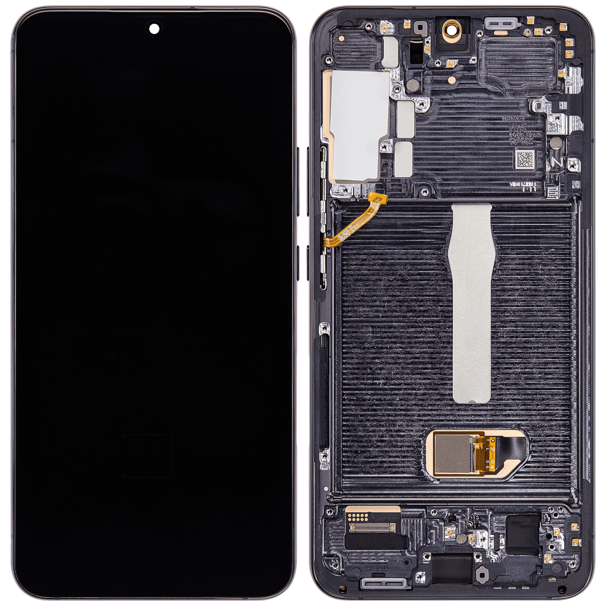 Samsung Galaxy S22 Plus aftermarket screen assembly with frame Phantom Black view 1
