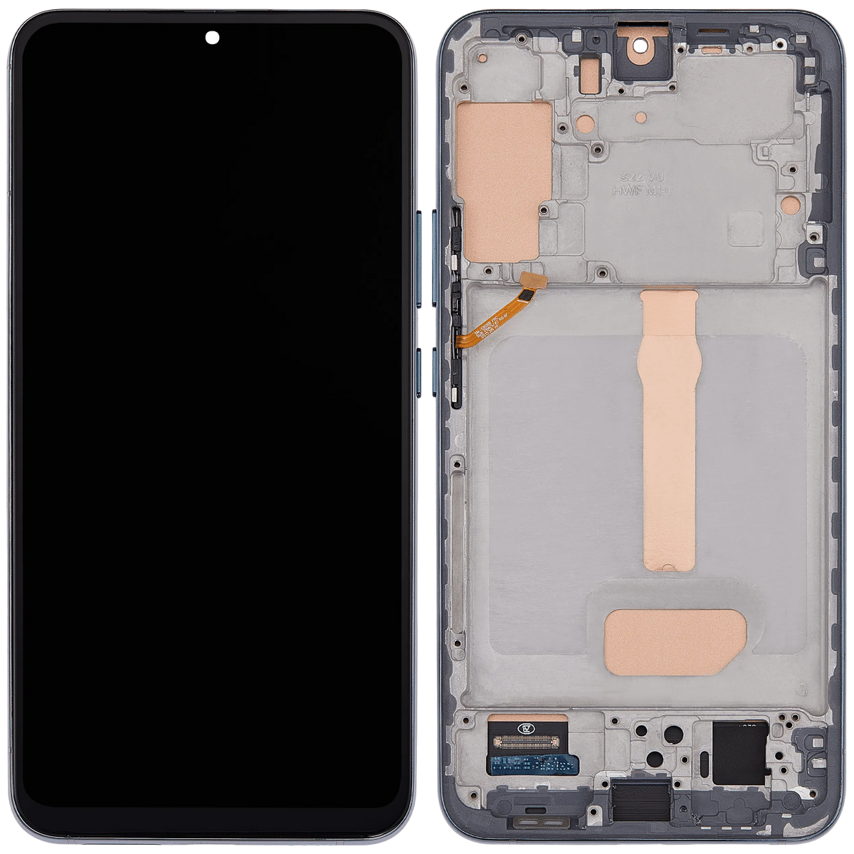 Samsung Galaxy S22 Plus incell screen assembly with frame Green view 1