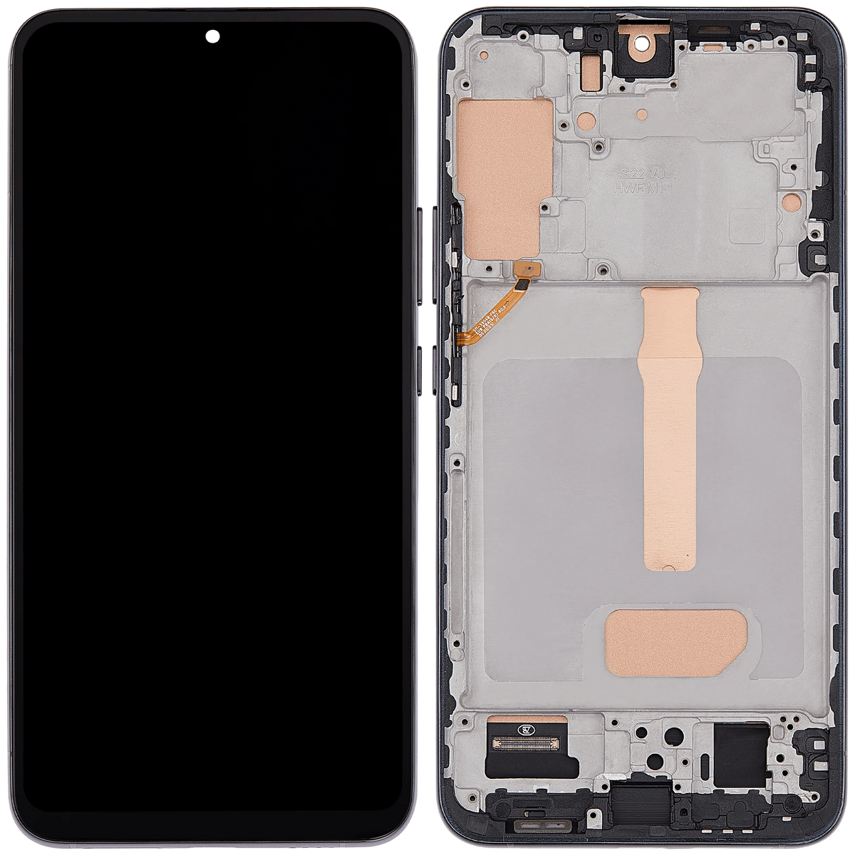 Samsung Galaxy S22 Plus incell screen assembly with frame Phantom Black view 1
