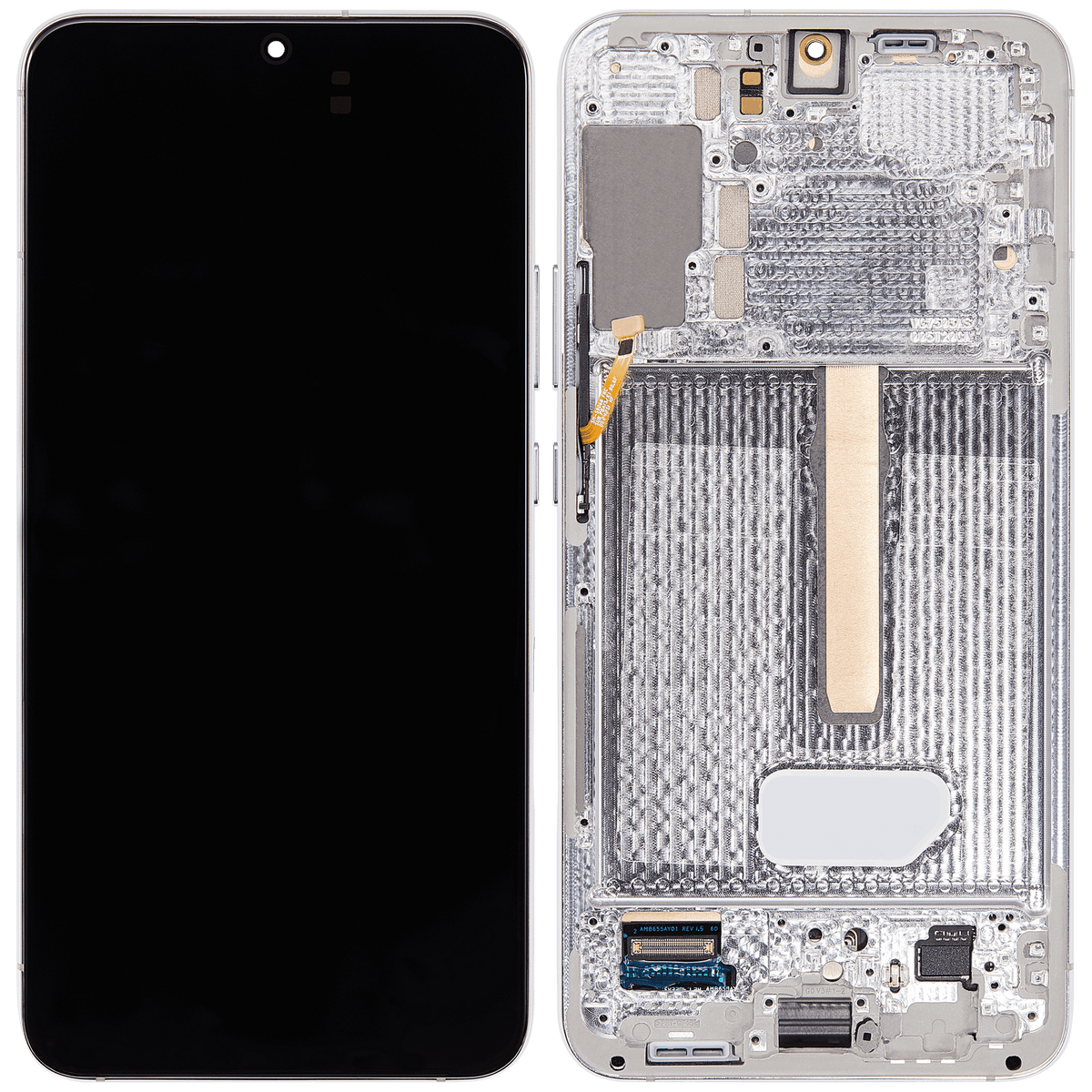 Samsung Galaxy S22 Plus oem-refurbished screen assembly with frame White view 1