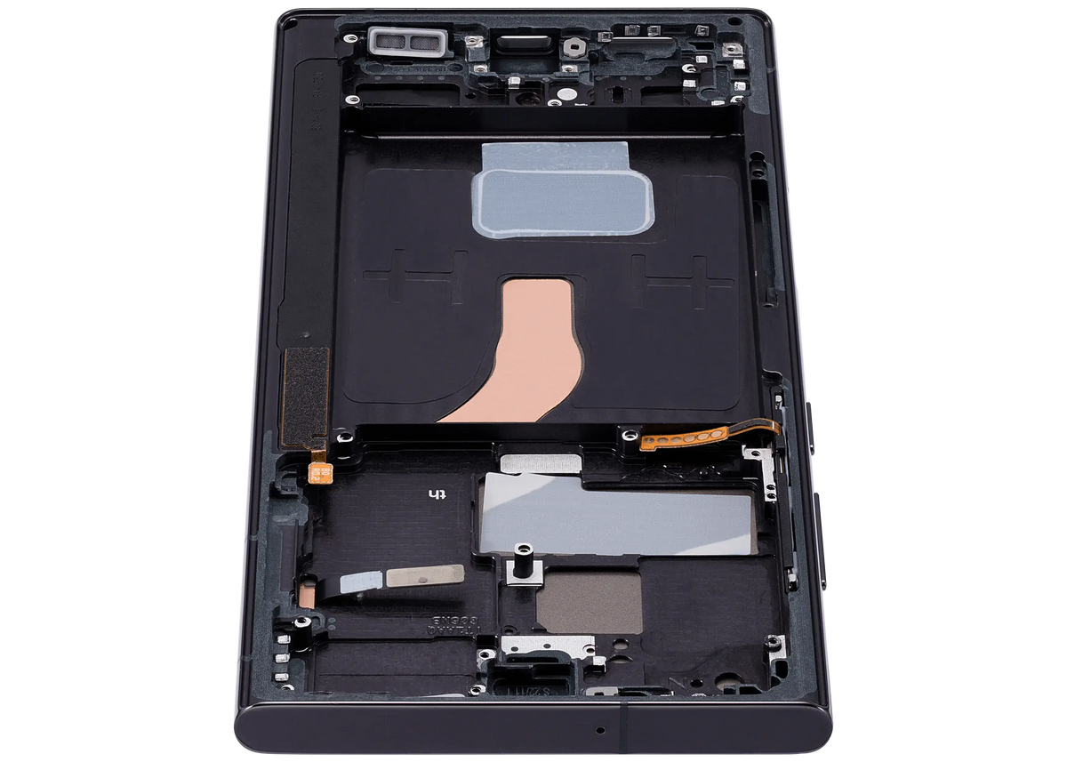 Samsung Galaxy S22 Ultra aftermarket OLED Assembly With Frame Phantom Black view 6