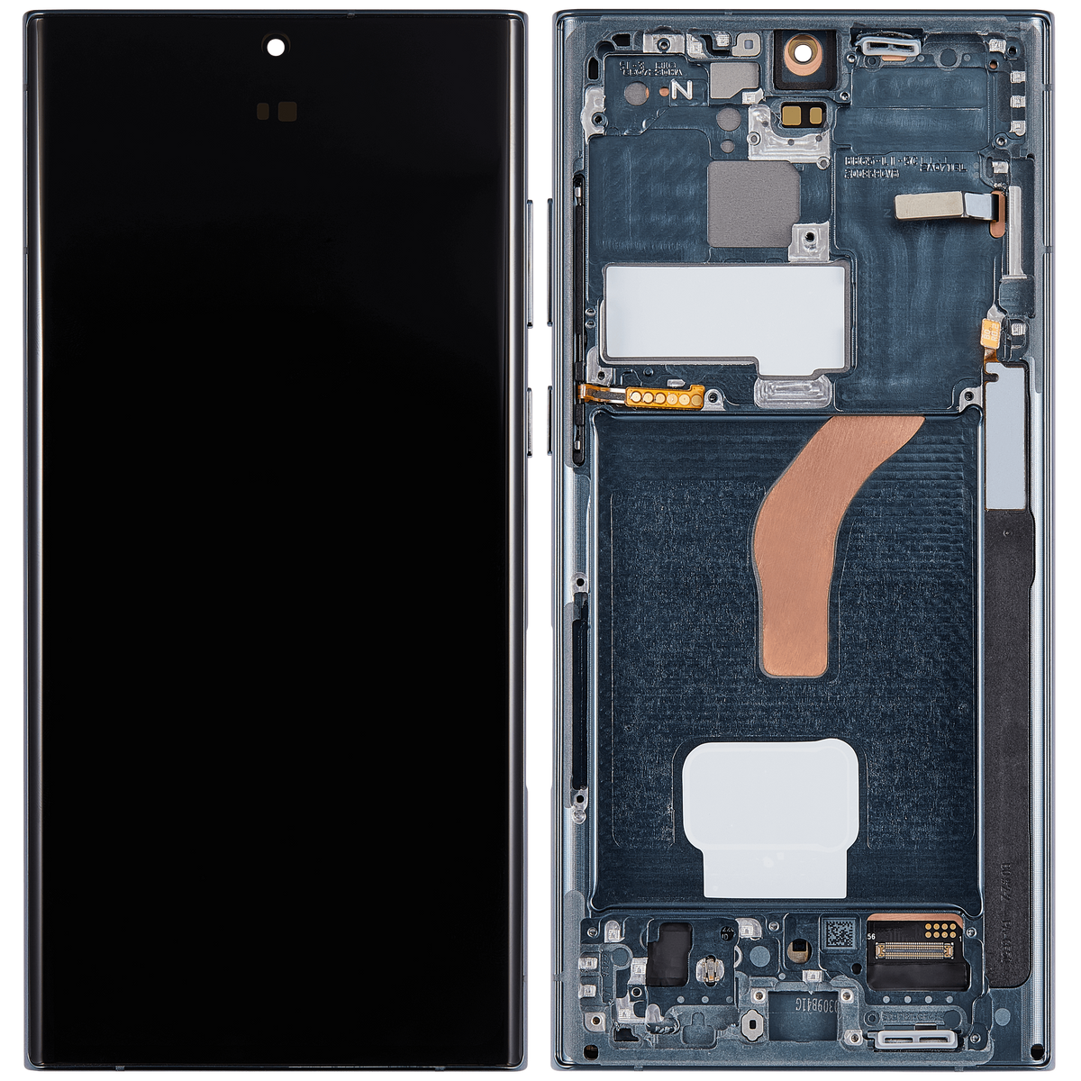 Samsung Galaxy S22 Ultra oem-refurbished OLED Assembly With Frame Green view 1