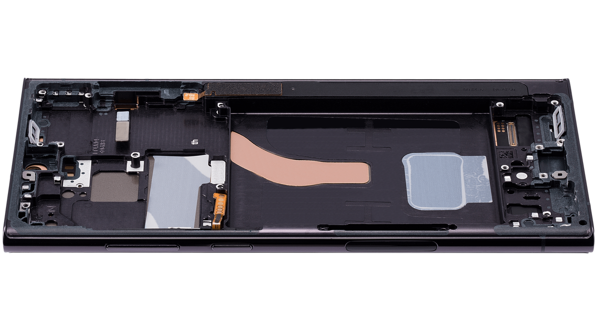 Samsung Galaxy S22 Ultra oem-refurbished OLED Assembly With Frame Phantom Black view 8