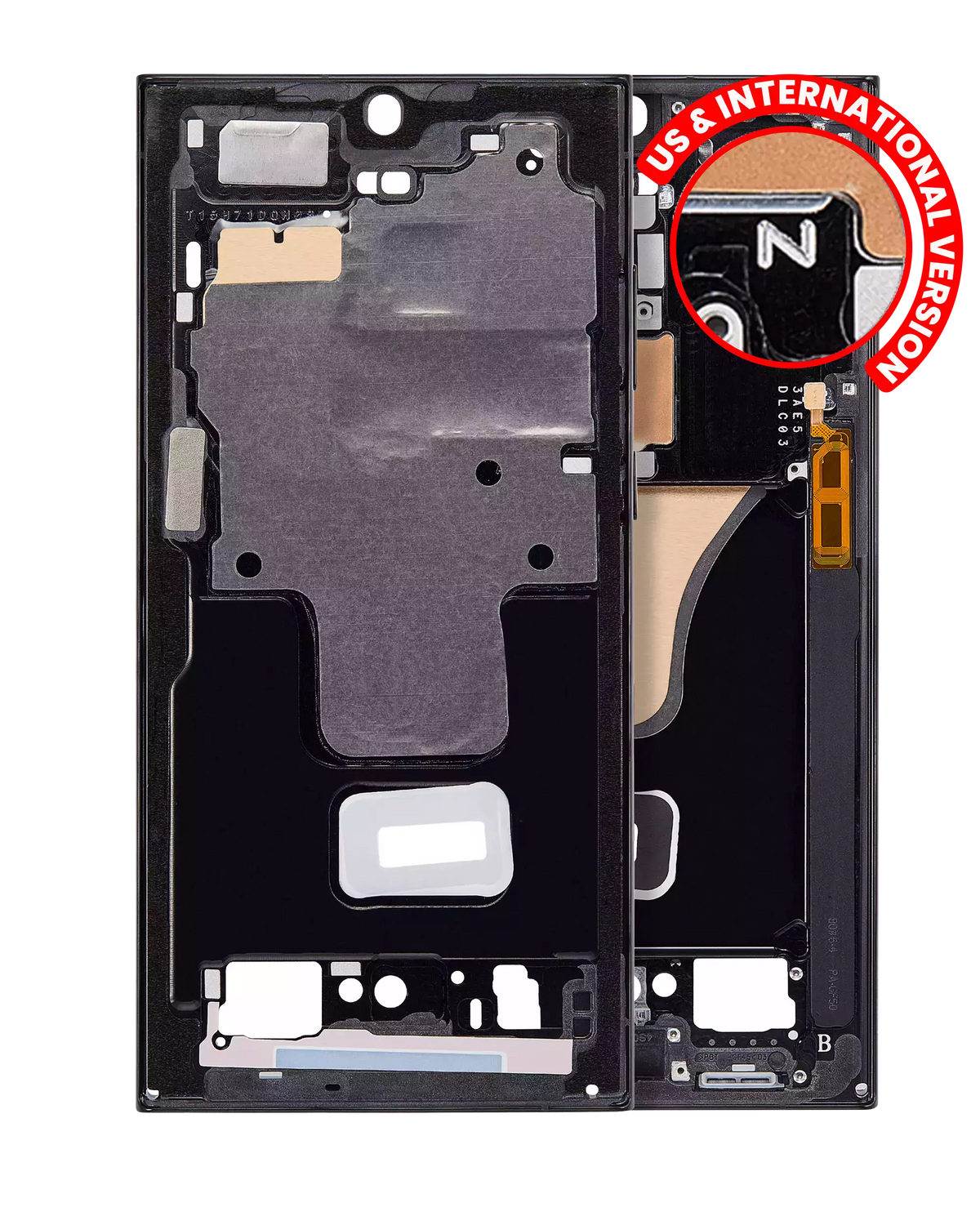 Samsung Galaxy S23 Ultra 5G Mid-Frame Housing (US & International Version) Phantom Black