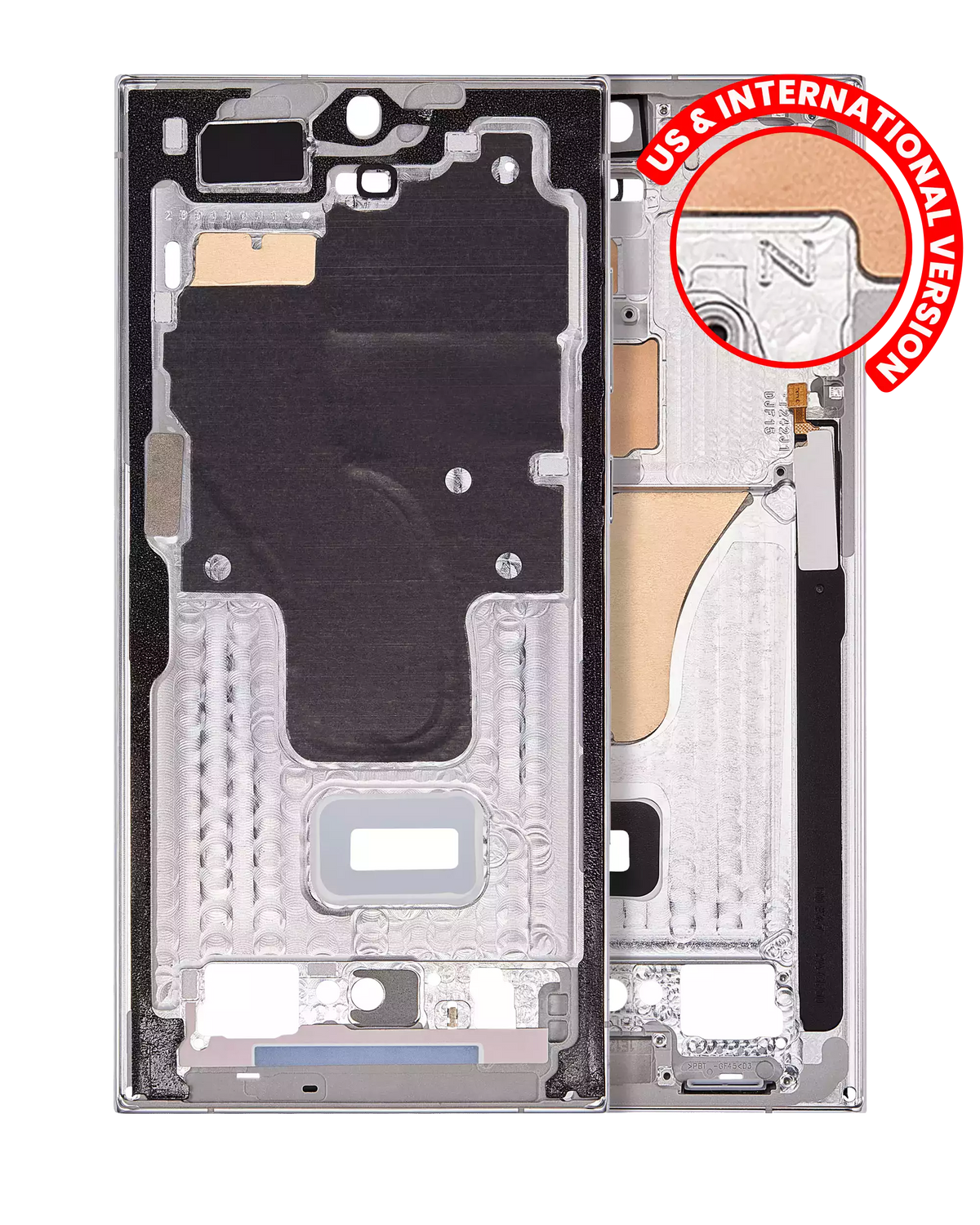 Samsung Galaxy S23 Ultra 5G Mid-Frame Housing (US & International Version) Sky Blue / Lime