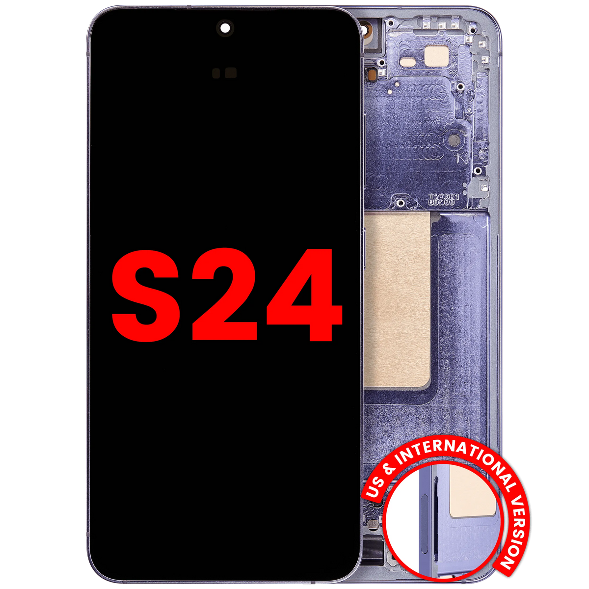 Samsung Galaxy S24 Aftermarket 120Hz OLED with frame — Cobalt Violet