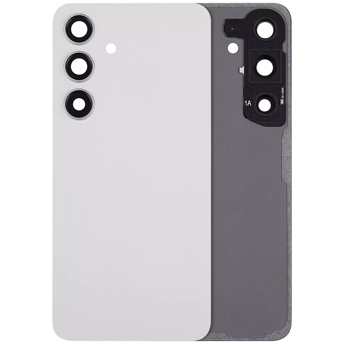 Samsung Galaxy S24 5G Back Cover Glass With Camera Lens (No Logo) Marble Grey