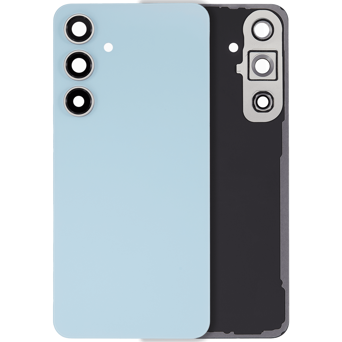 Samsung Galaxy S24 FE Back Cover Glass With Camera Lens (No Logo) - Blue