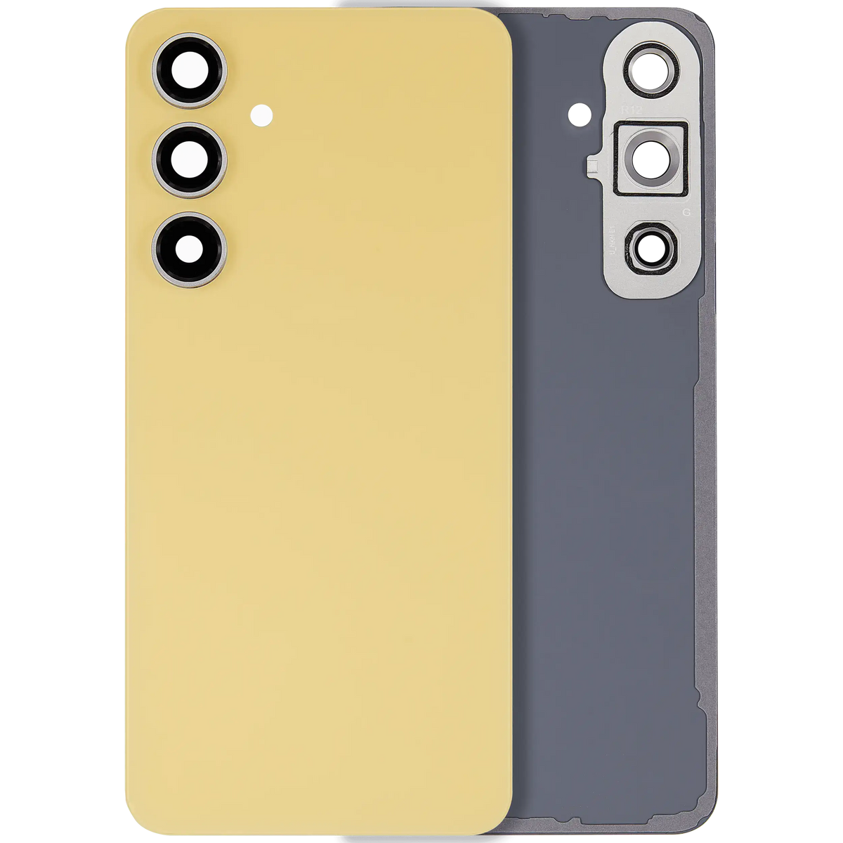 Samsung Galaxy S24 FE Back Cover Glass With Camera Lens (No Logo) - Yellow