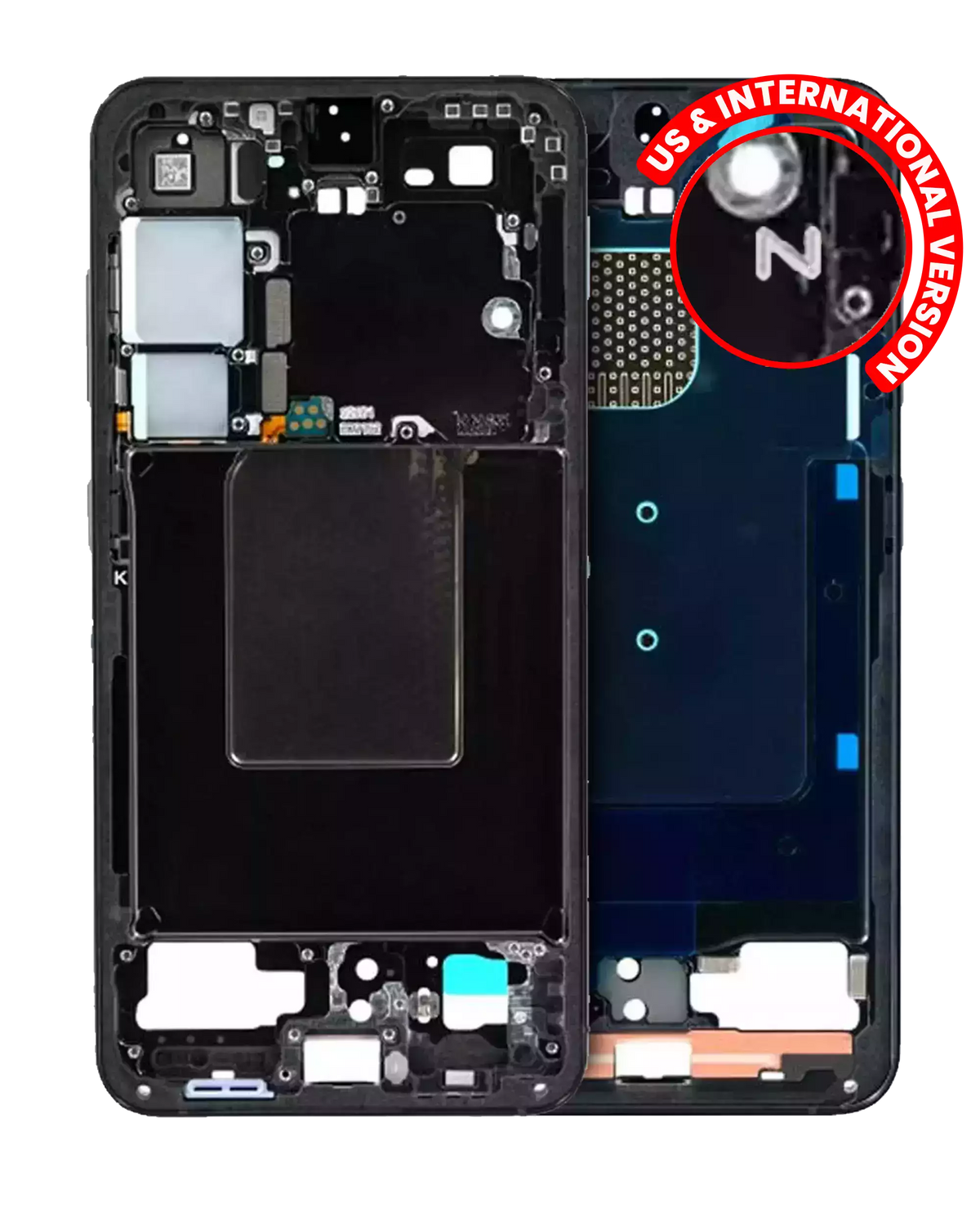 Samsung Galaxy S24 5G Mid-Frame Housing (US & International Version) Onyx Black