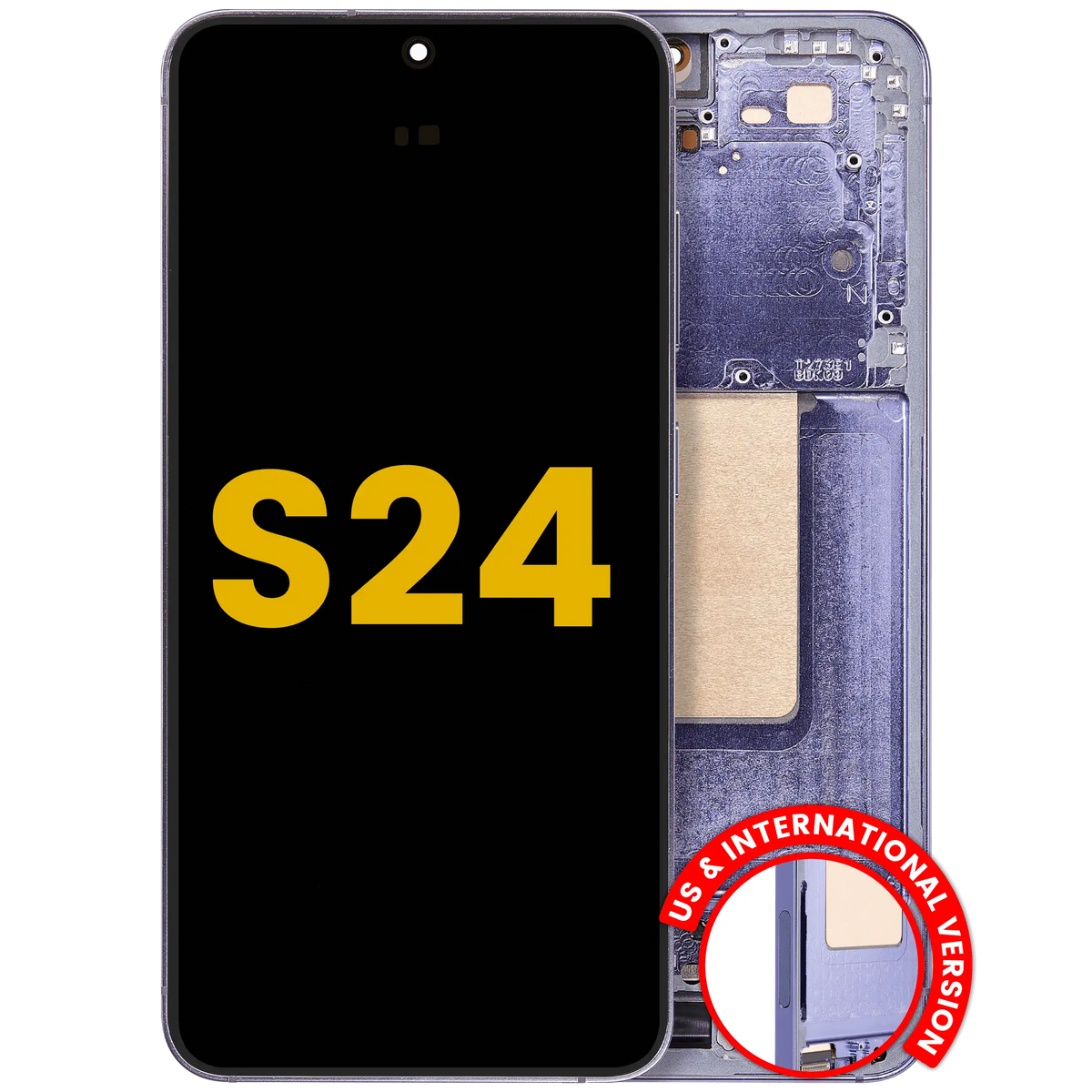 Samsung Galaxy S24 OEM Refurbished OLED with frame — Cobalt Violet