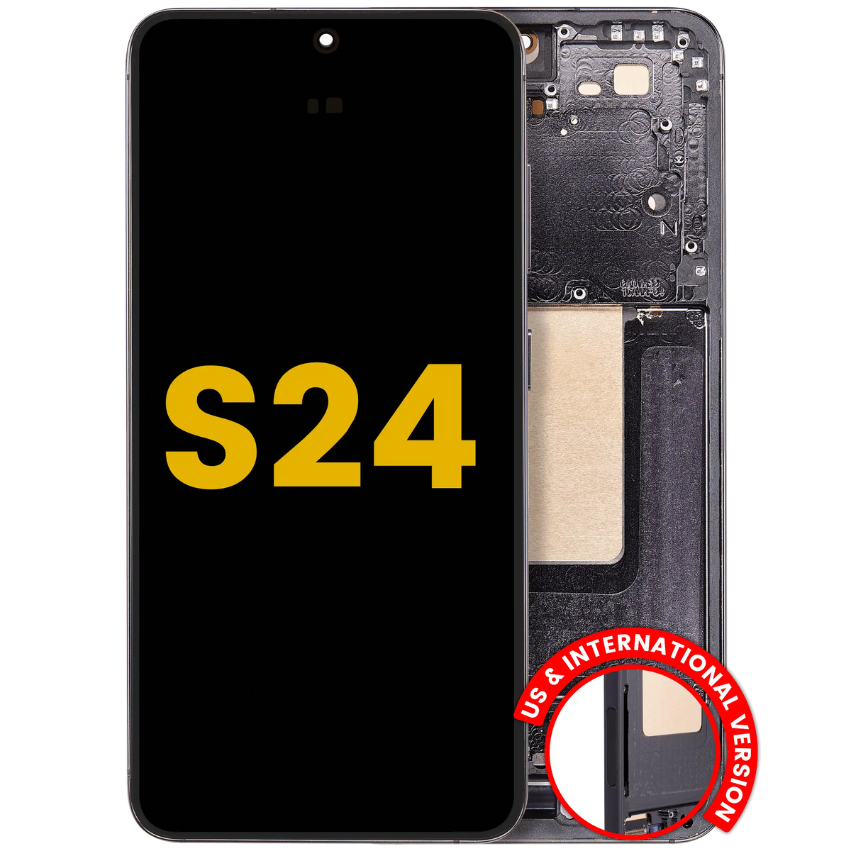 Samsung Galaxy S24 OEM Refurbished OLED with frame — Onyx Black