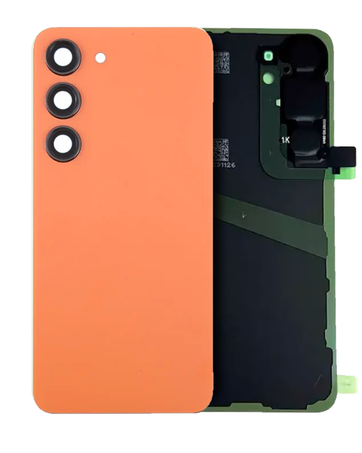 Samsung Galaxy S24 5G Back Cover Glass With Camera Lens (OEM, With Logo) Sandstone Orange