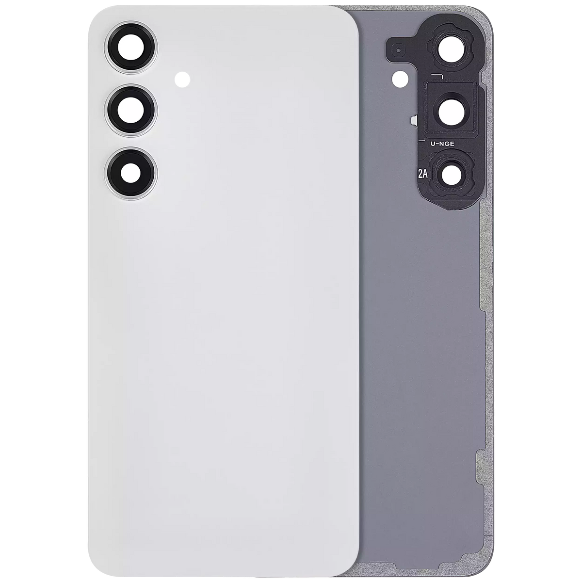 Samsung Galaxy S24 Plus 5G Back Cover Glass With Camera Lens (No Logo) Marble Grey