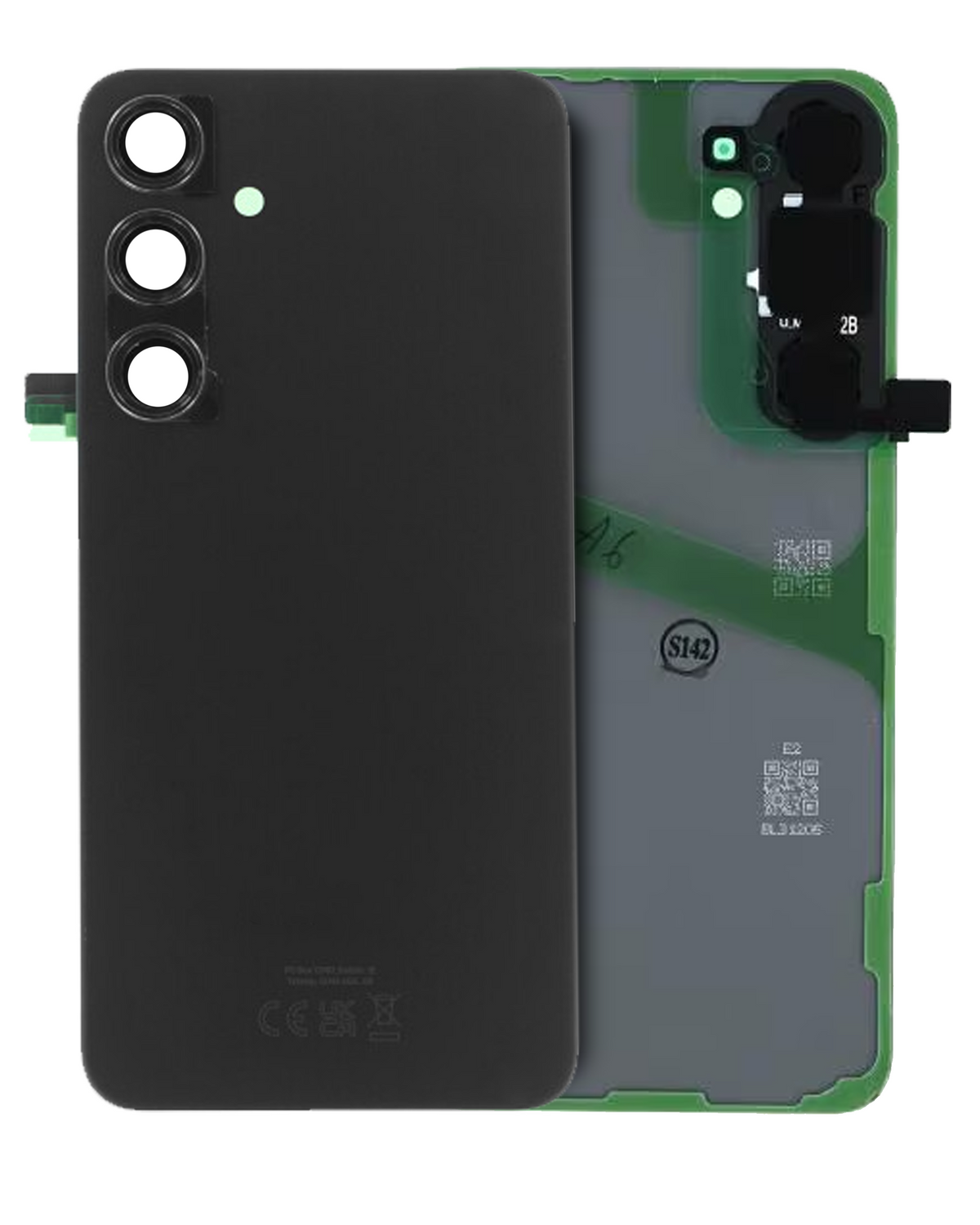 Samsung Galaxy S24 Plus 5G Back Cover Glass With Camera Lens (OEM, With Logo) Onyx Black