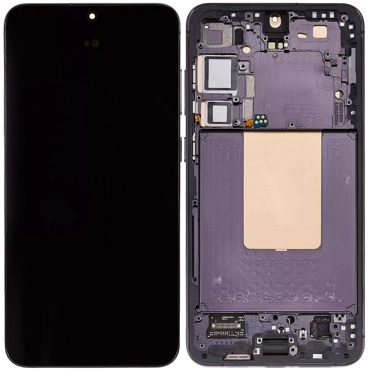 Samsung Galaxy S24 Plus OEM Refurbished OLED with frame — Onyx Black detail 1