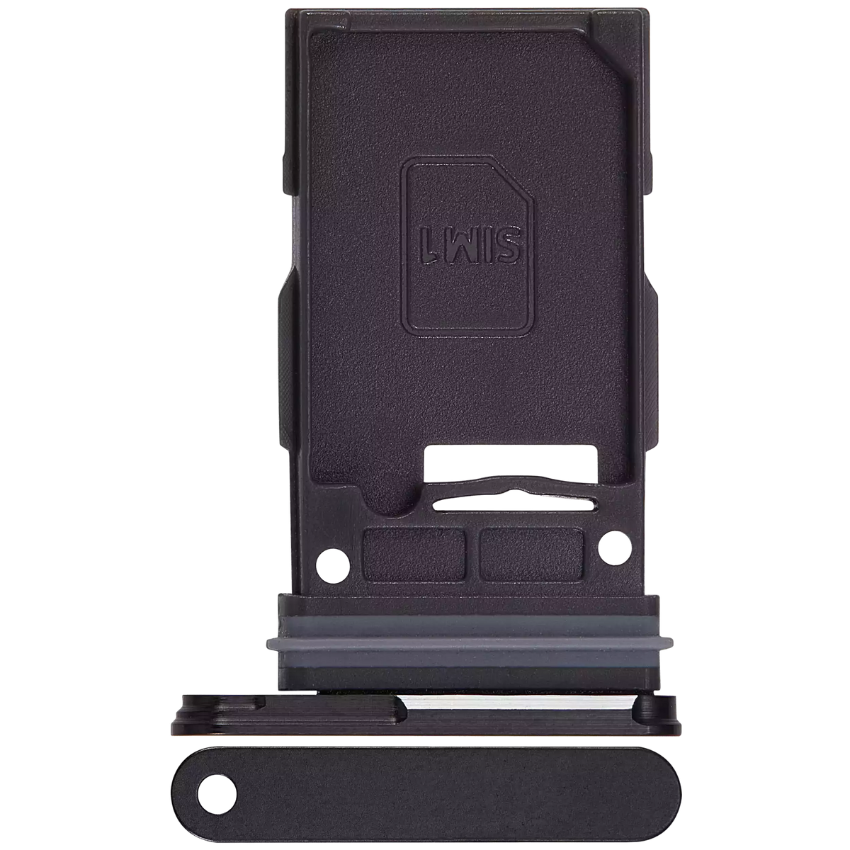 Samsung Galaxy S24 5G / S24 Plus 5G Single SIM Card Tray Onyx Black detail