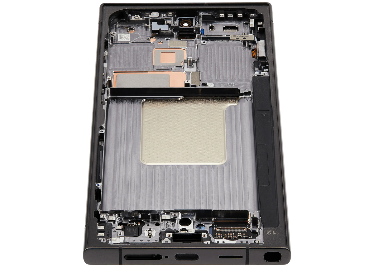 Samsung Galaxy S24 Ultra Aftermarket Plus 120Hz with frame — Titanium black-detail-2