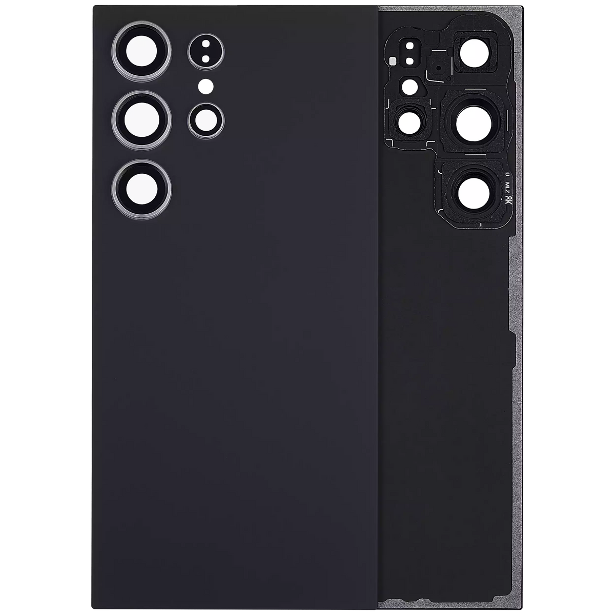 Samsung Galaxy S24 Ultra Back Cover Glass With Camera Lens (No Logo) Titanium Black