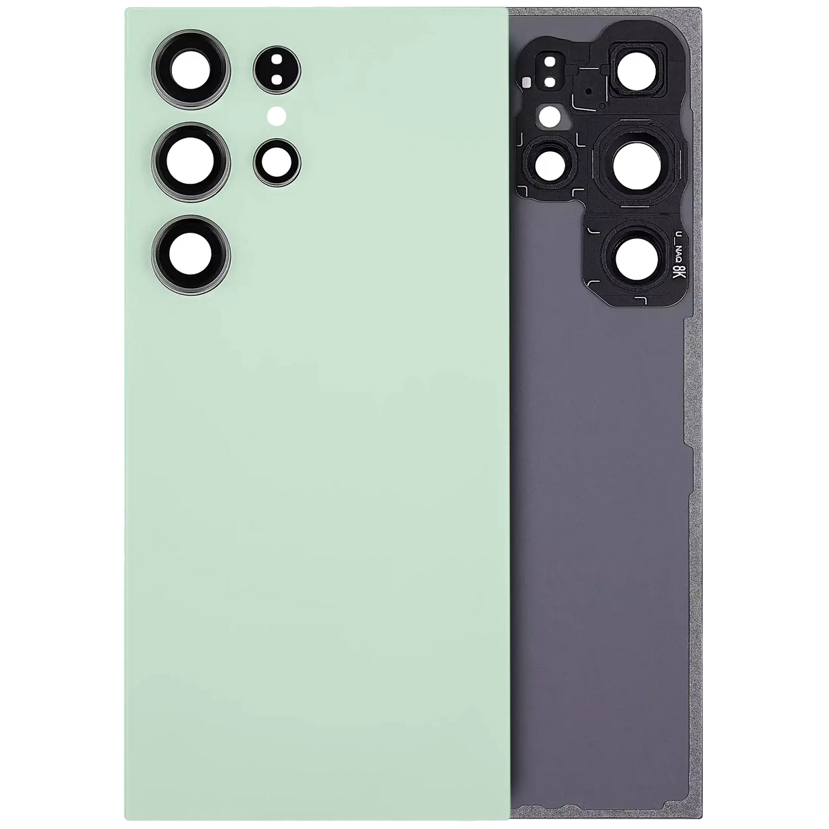 Samsung Galaxy S24 Ultra Back Cover Glass With Camera Lens (No Logo) Titanium Green