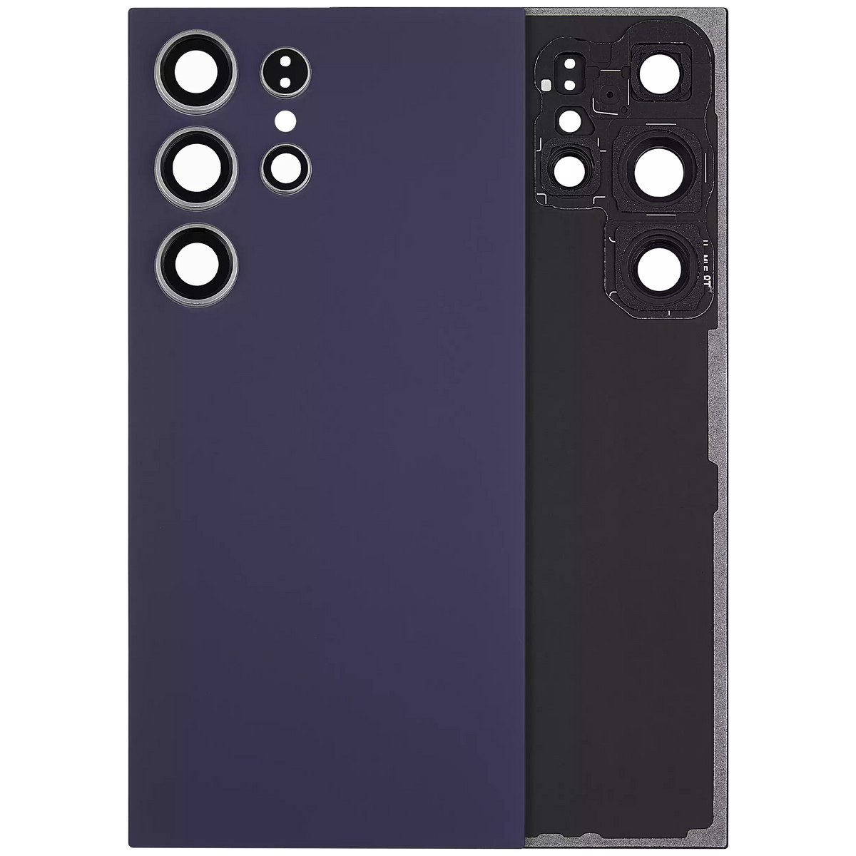 Samsung Galaxy S24 Ultra Back Cover Glass With Camera Lens (No Logo) Titanium Violet