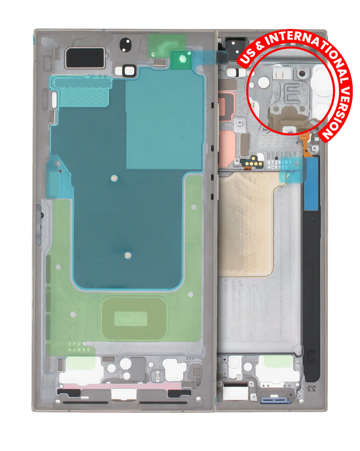 Samsung Galaxy S24 Ultra Mid-Frame Housing (US & International Version) Titanium Gray