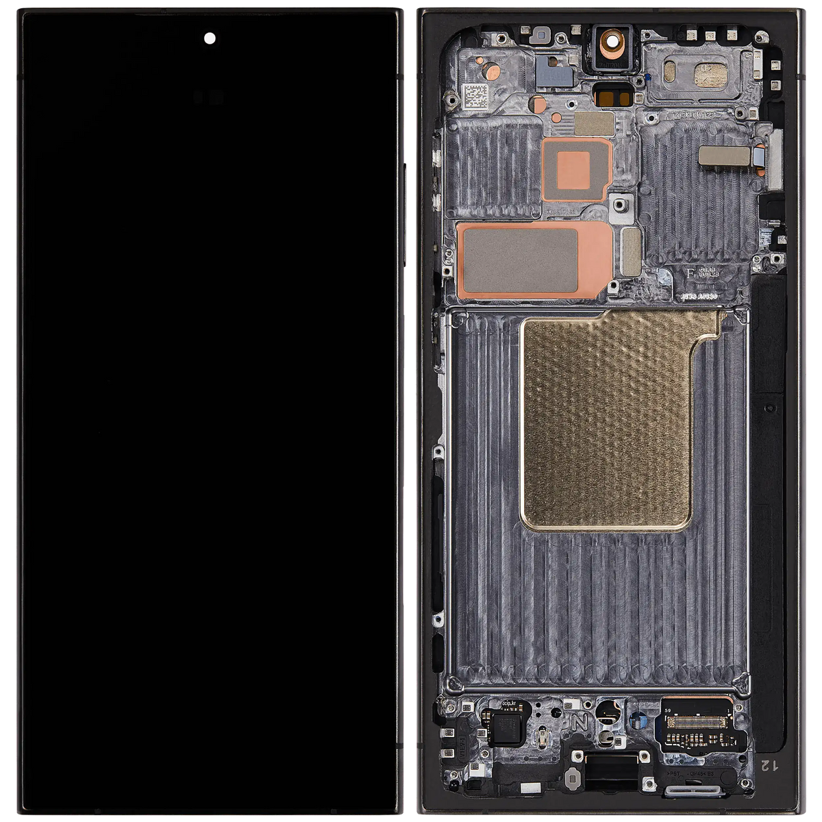Samsung Galaxy S24 Ultra OEM Refurbished OLED with frame — Titanium Black detail 1