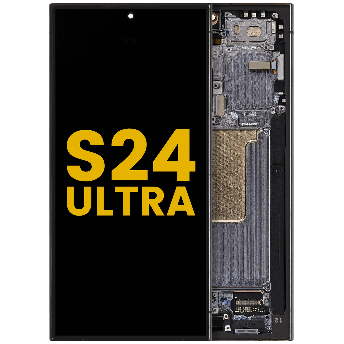 Samsung Galaxy S24 Ultra OEM Refurbished OLED with frame — Titanium Black