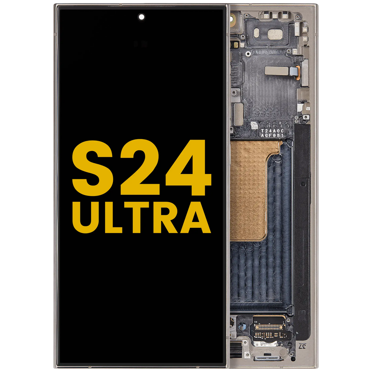 Samsung Galaxy S24 Ultra OEM Refurbished OLED with frame — Titanium Gray