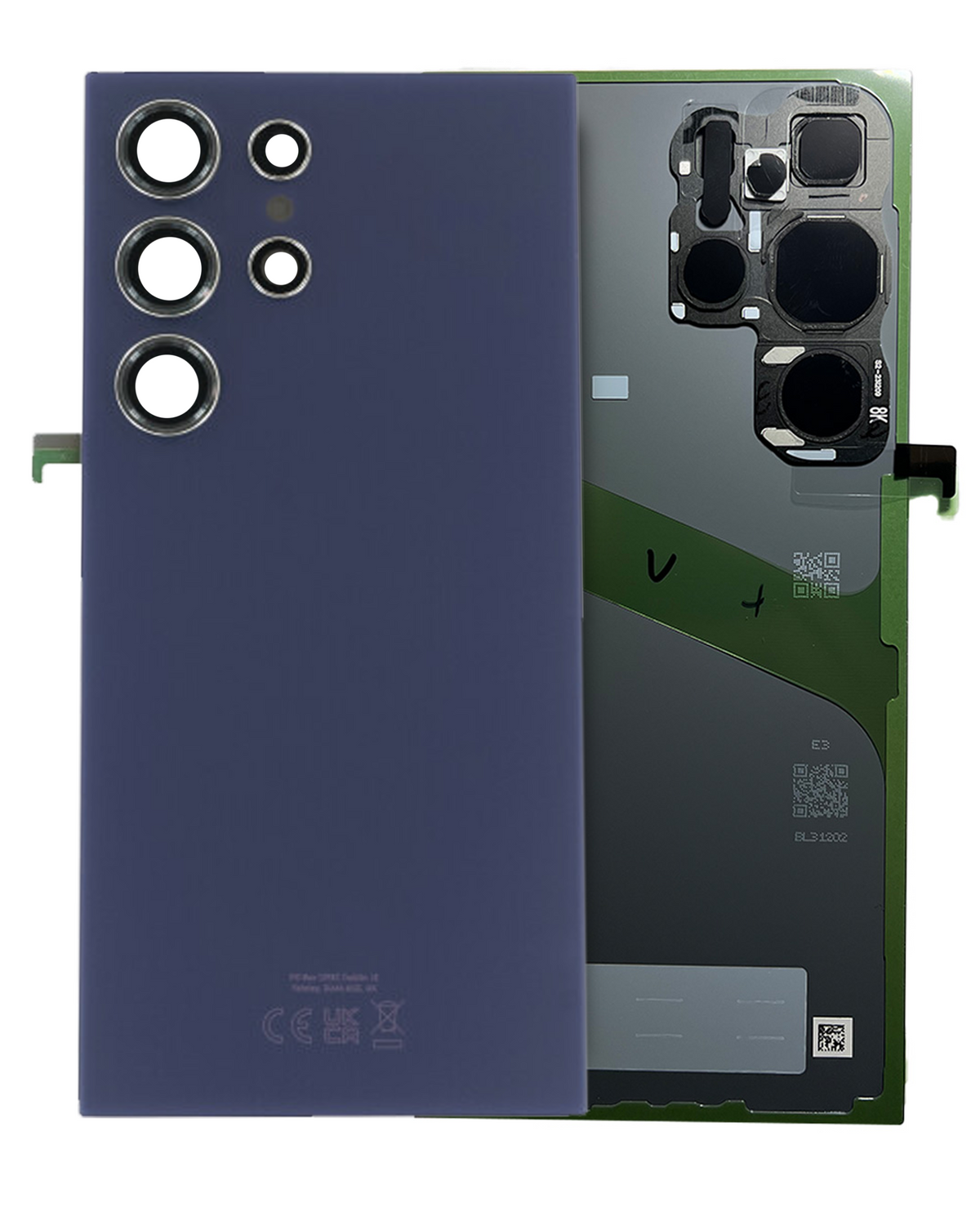 Samsung Galaxy S24 Ultra Back Cover Glass With Camera Lens (OEM, With Logo) Titanium Violet