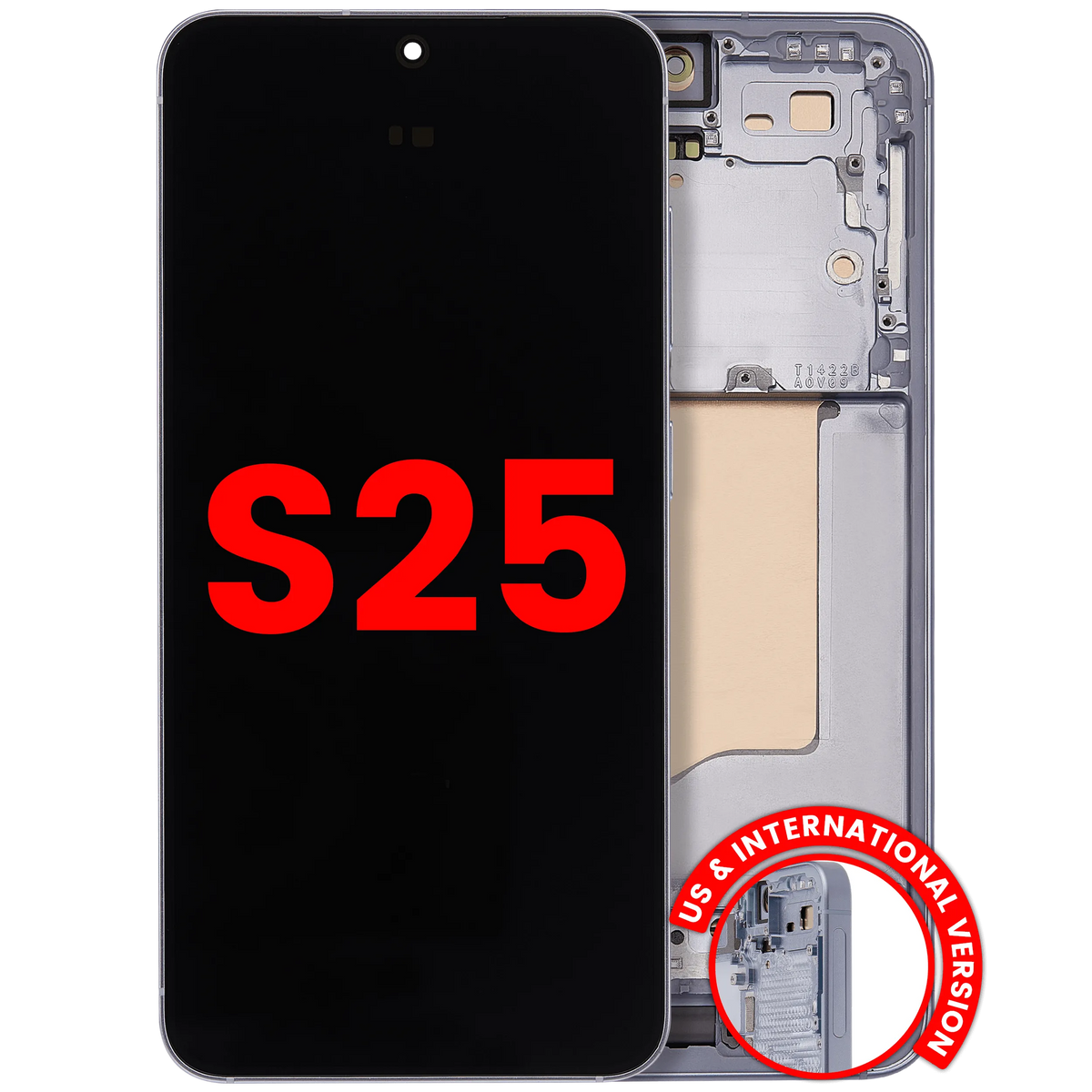 Samsung Galaxy S25 Aftermarket 120Hz OLED with frame — Icy Blue