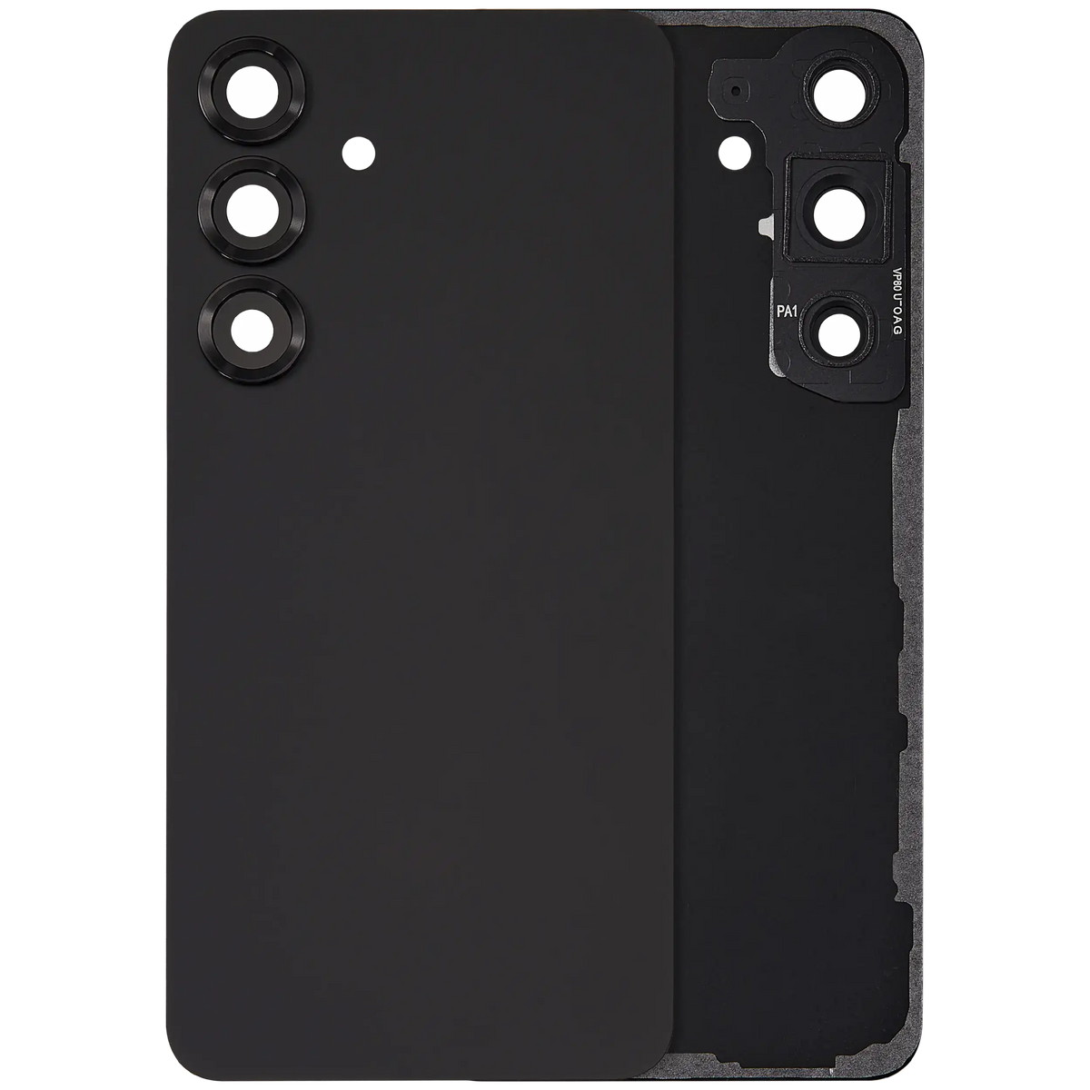 Samsung Galaxy S25 No Logo back cover glass with camera lens – Blue Black