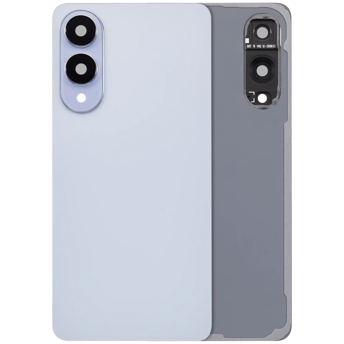 Samsung Galaxy S25 Edge No Logo Back Cover Glass With Camera Lens - Titanium Icy Blue