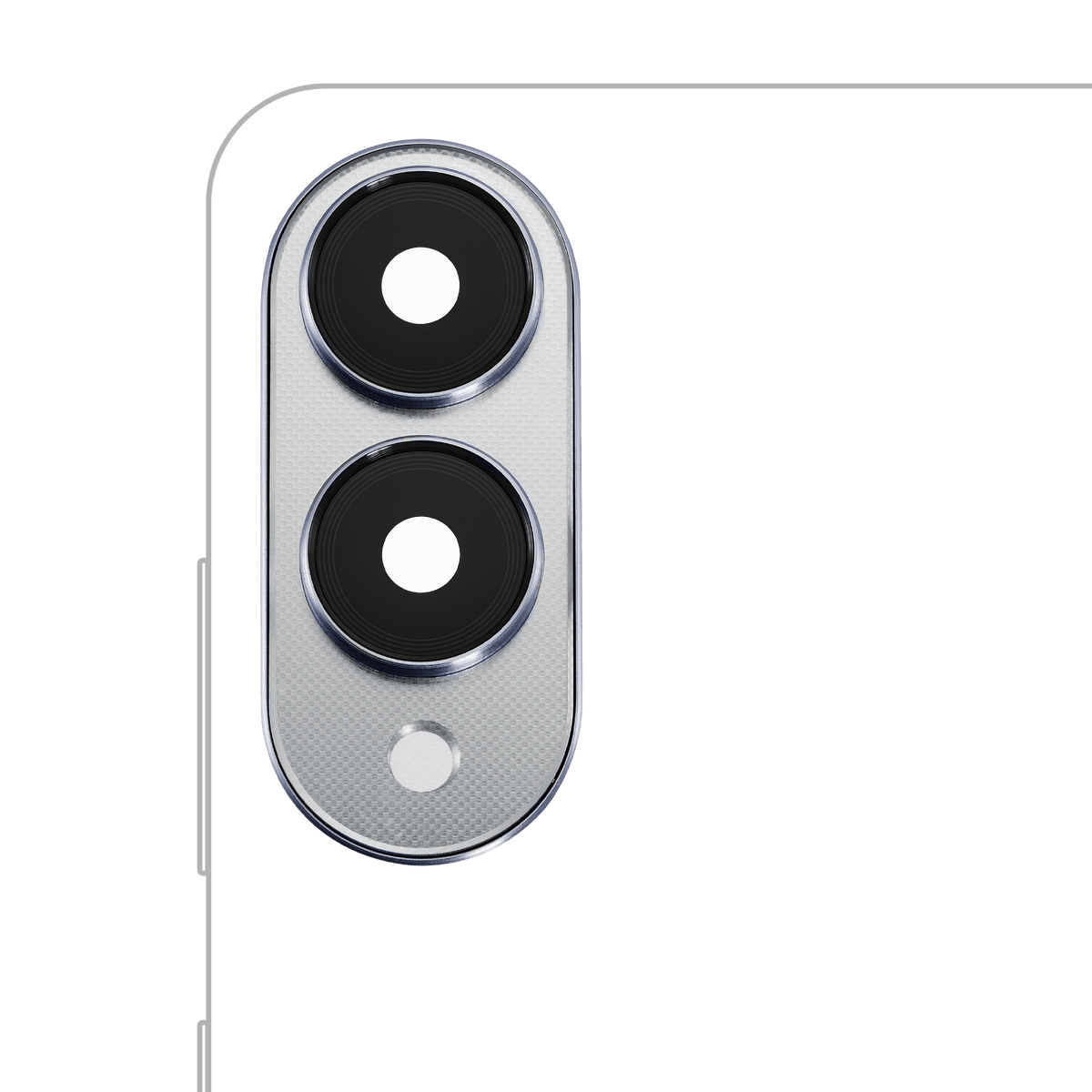 Samsung Galaxy S25 Edge Back Camera Lens With Cover Bezel Ring - Titanium Silver