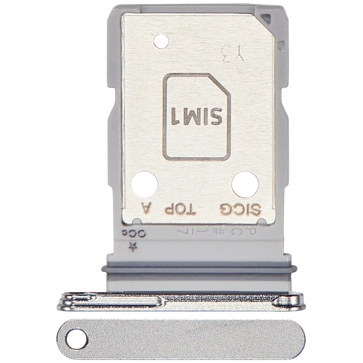 Samsung Galaxy S25 Edge Dual SIM Card Tray Titanium Silver main view
