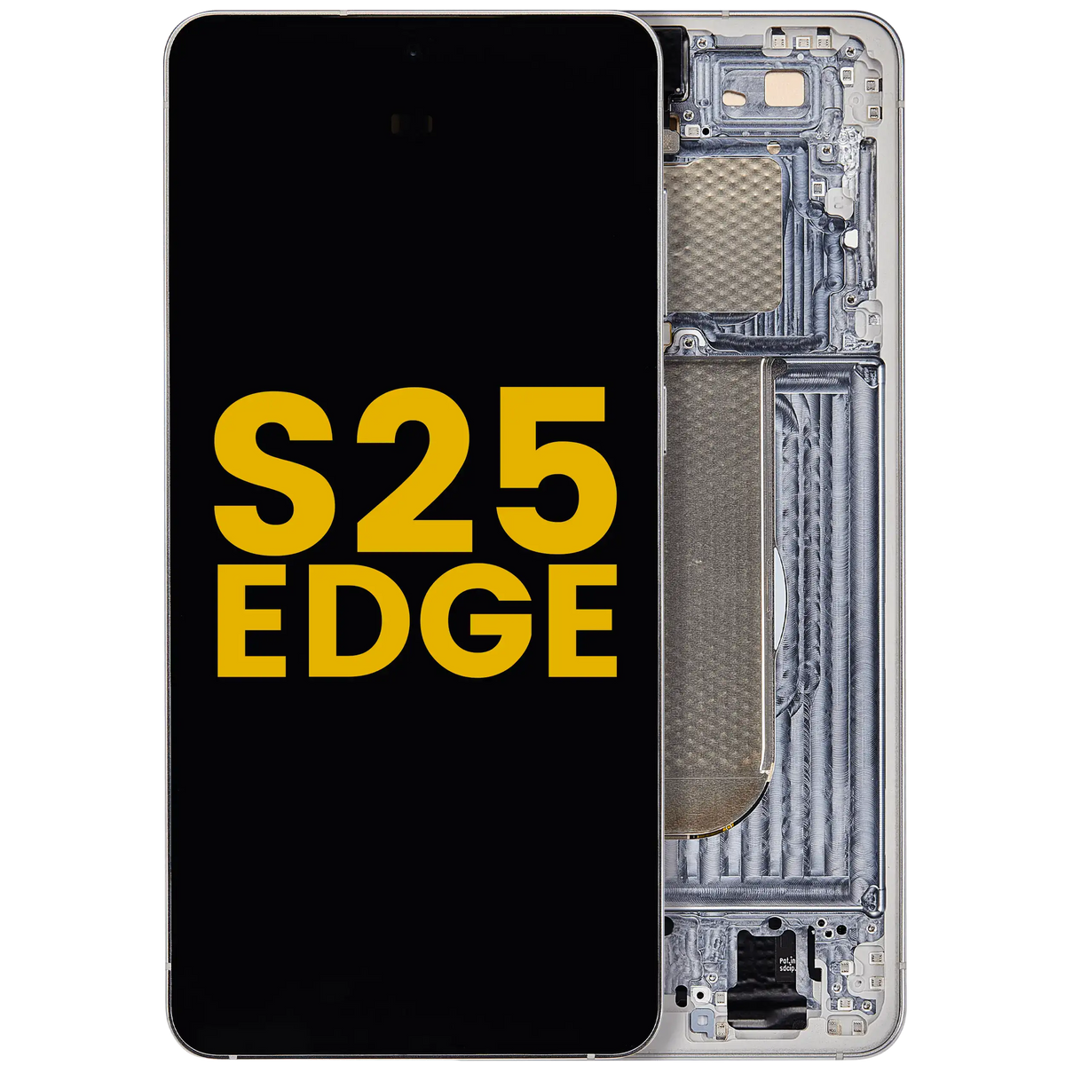 Samsung Galaxy S25 Edge OEM Refurbished OLED With Frame – Titanium Silver
