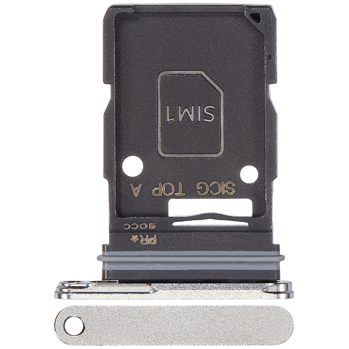 Samsung Galaxy S25 Edge Single SIM Card Tray Titanium Silver main view