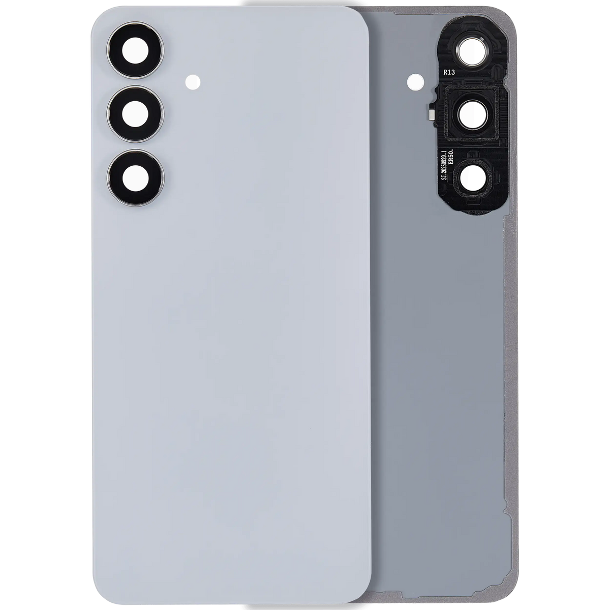 Samsung Galaxy S25 FE No Logo Back Cover Glass With Camera Lens - Icy Blue